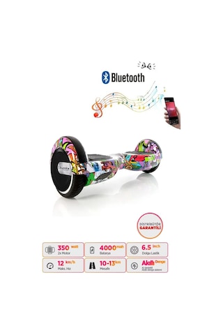 Citymate Hoverboard 6.5 inch Elektrikli Kaykay Scooter Bluetooth Hoparlörlü D03