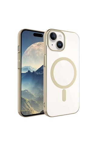 Apple Uyumlu iPhone 15 Plus Kılıf Wireless Şarj Özellikli Pixel Magsafe