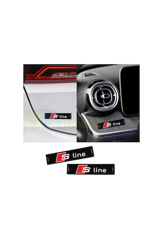 Audi S Line Kapı Kolu Torpido Konsol Ayna Damla Silikon Araba Oto Sticker Etiket Yapıştırma