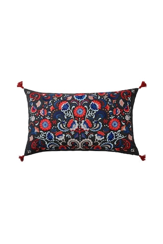Ikea Skogskorn Dekoratif Yastık 40 X 65 Cm Koyu Gri Koyu Lacivert Kırmızı Çok Renkli