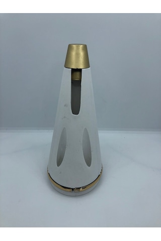 Karakoçaksesuar Plastik,19 Cm Beyaz-Gold Koltuk,Berjer,Mobilya Ayağı (4 Adet)