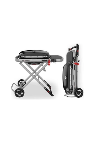 Weber Traveler Portatif Gazlı Mangal Siyah