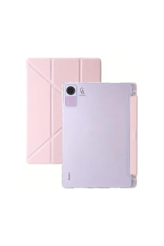 Xiaomi Redmi Pad Se 8.7 İnç Uyumlu Tri Fold Kalemlikli Tablet Kılıfı Ekran Koruyucu Kalem Seti