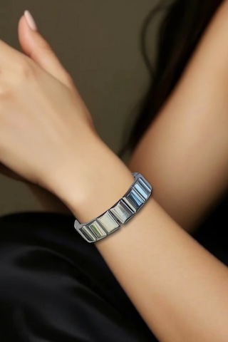 Terahertz Bileklik Elastik Yapılı 352-4 Gri