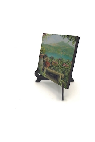 İtalya Görseli Baskılı Mdf Masaüstlük 10x10 653