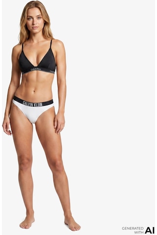 Calvin Klein Kadın Beyaz Hipster Bikini Altı Lv00q61240-15933