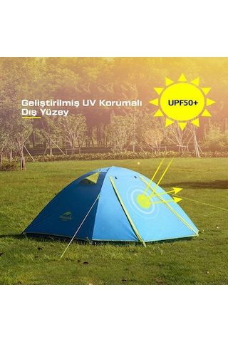 Naturehike P-serisi 2 Kişilik Kamp Çadırı Storm Blue