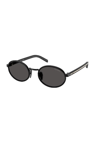 Prada Pr B56s Aav08z 52 Unisex Oval Siyah Kombine Kemik Güneş Gözlüğü Siyah