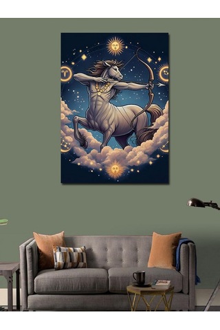 Kanvas Tablo Bulutlarda Yay Burcu 50cmx70cm
