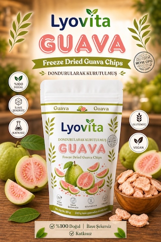 Guava Dondurularak Kurutulmuş Freeze Dried 20 G