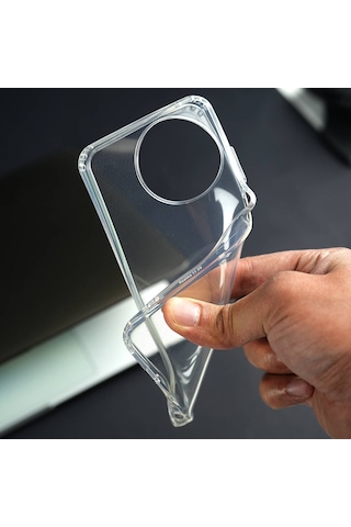 Zore Realme 11 4g Kılıf 2mm Anti Shock Silikon - Renksiz Renksiz