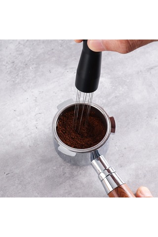 Lemestar Stainless Steel Espresso Çekirdek Karıştırıcı - Ergonomik Tutuş,均匀 Dağıtım, Anti-patlama İğne Aleti 13.5x2cm Diğer