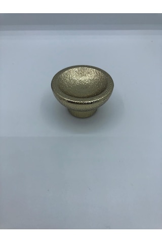 Plastik, 45 Mm Çapı Dolap, Vestiyer, Mobilya Düğme Kulp 5 Adet Gold Kaplama