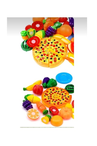 Tepsi Pizza Kesilen Meyve Sebze Dondurma Bisküvi Pasta Kesme Taht