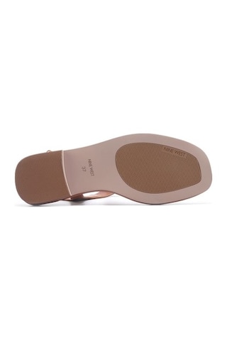 5in1Canpolat Nine West Ophelıa 5fx Taba Kadın Düz Açık Bej