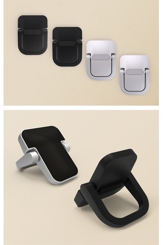 Xindoker Zink Alloy Bilgisayar Ayaküstü Yükseltici, Katlanabilir Masaüstü Tutucu, Siyah Çift Paket