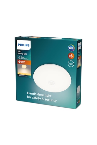 Philips Mauve Hareket Sensörlü Yuvarlak Tavan Lambası 16W 2700K Sarı Işık