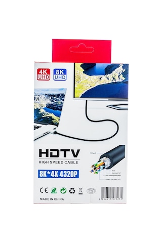 1.5m Hdmı Kablosu 4k 60hz, 8k Destekli Altın Kaplama Konektör Dayanıklı Pvc Kaplama