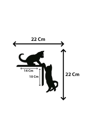 Kedi Kapı Pervaz Süsü Duvar Süsü Sağ Köşe