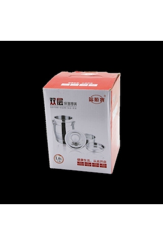 Paslanmaz Çelik 3'lü Sefer Tası 1.6l 200+500+900 Ml Metal Kulplu Renkli