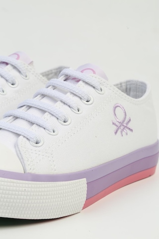 Benetton İthal Beyaz Lila Çocuk Spor Ayakkabı Bnı-10041 001