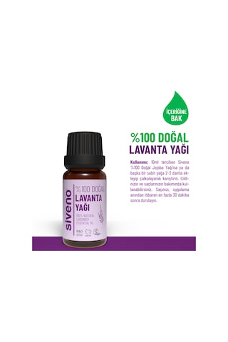 Siveno %100 Doğal Lavanta Uçucu Yağı 10 ML