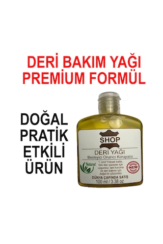 Deri Eşya Bakım Yağı 100 Ml Deri Ceket, Mobilya, Araç Koltuğu