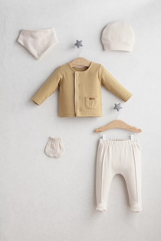 Melonika Little Bear 5'li Zıbın Set 5445 Hardal Çok Renkli
