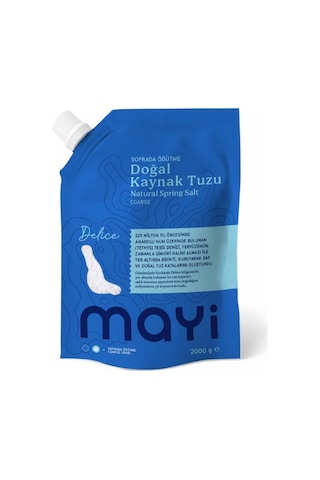 Mayi Tuz Doğal Kaynak Salamura Tuzu 2 KG