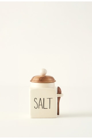 Bella Maison Salt Seramik Kavanoz Krem 330 Ml Ekru