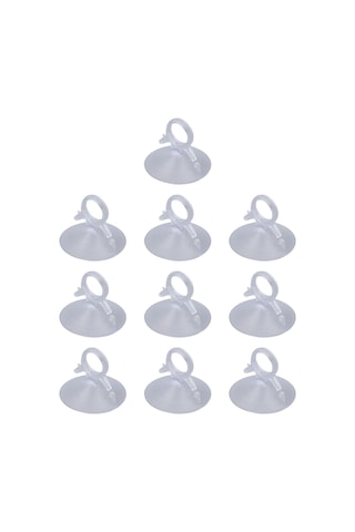 Lemestar Güçlü Tutuculu Pvc Transparan Çekme Çemberli Süspansiyon Cup, Güneş Panelleri, Araç Camı Ve Seramikler İçin 10 Adet Paket