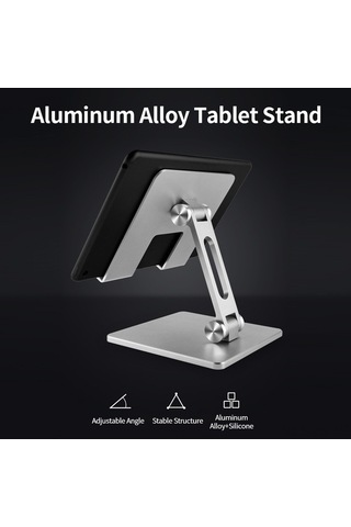 Yunboo Ayarlanabilir Alüminyum Telefon Ve Tablet Standı - Kaymaz Tabanlı, 180 Açı Standlı Standlı