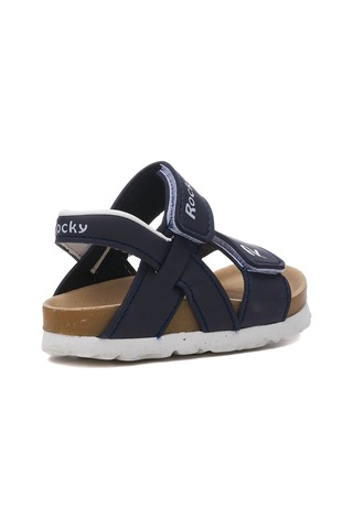 Unisex Çocuk Günlük Sandalet Bilekten Cırtlı Ayarlanır Kalın Taban Rahat Hafif Ayakkabı 316 Lacivert