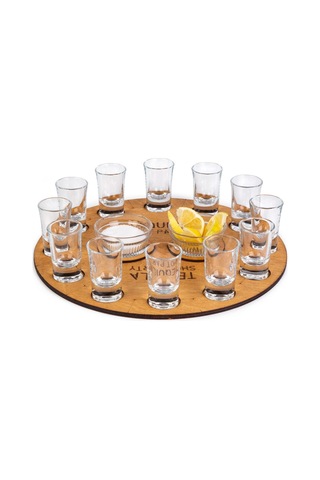 Micro Wood Tekila Tepsisi, Tekila Shot Party, Tekila Bardağı Genel