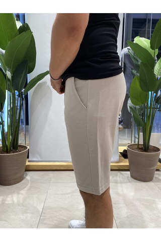 Back Eliesar Elite Cepli Krem Şort Krem