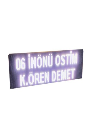 Otobüs, Kamyon, Minibüs Vb. Güzergah Renkli P5 Led Tabela Kasa Ölçüsü: 16x64 Cm