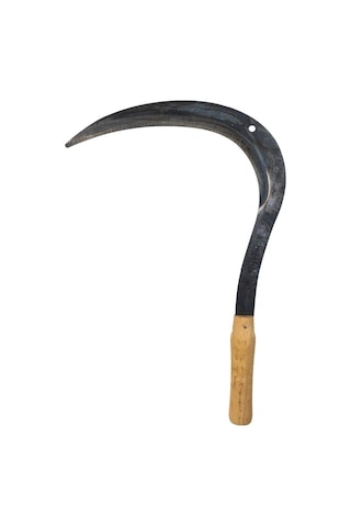 Ergüven Or100-03 Dövme Çelik Ahşap Saplı Büyük Orak