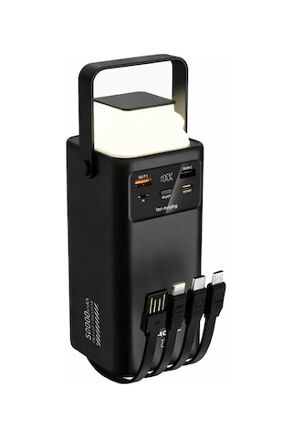 Acl Pw-113 50.000 Mah Dijital Göstergeli Powerbank 22.5w Hızlı Şarj Destekli Batarya Çok Renkli
