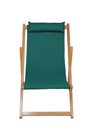 Ahşap Katlanabilir Taşınır Şezlong. Plaj, Bahçe, Teras, Balkon Şezlongu. Haki Çok Renkli