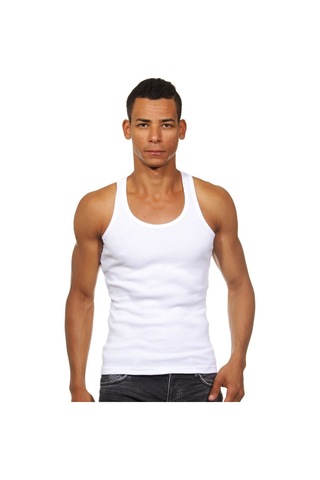 Darkzone Beyaz Sporcu Erkek Atleti - Dzn7001 Beyaz