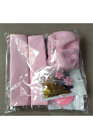 10 Adet Kadınlar İçin Direksiyon Kılıfı Sevimli Aksesuar Seti Mavi Mavi