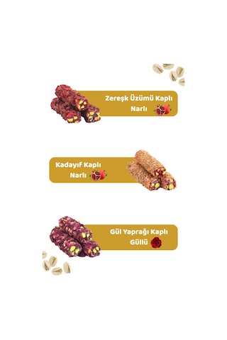 Karışık Antep Fıstıklı Parmak Lokum 400 Gr