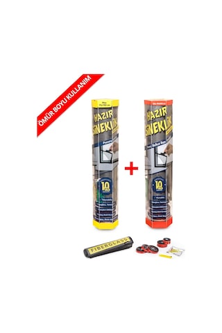 Hazır Sineklik 1 Pencere + 1 Kapı | 2 Li Paket Hazır Sineklik 1 Pencere + 1 Kapı | 2 Li Paket
