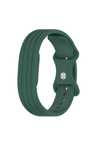 Caseonn Google Fitbit Air Kordon Premium Silikon Spor Kayış Koyu Yeşil