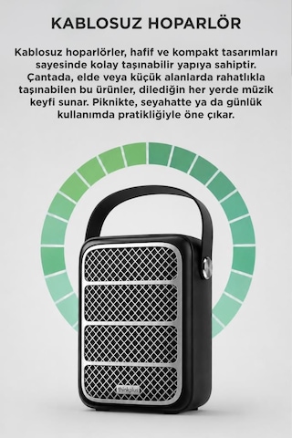 Torima K12 Bluetooth 5.4 Kablosuz Taşınabilir Speaker