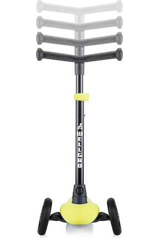 Wellgro Turbo 3 Tekerli Yükseklik Ayarlı Scooter, Sarı Sarı