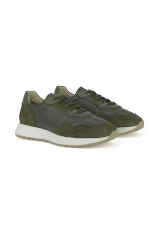 Ziya, Erkek Hakiki Deri Sneaker 1531026z265 Haki 1531026z265 610 Haki