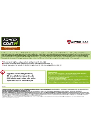 Armor Coat Köpek Bakım Spreyi Sandal Ağacı Kokulu 75 Ml