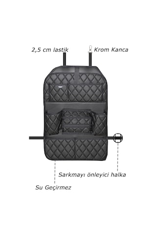 Bod Deri Kapitone Düzenleyici Cunda Serisi Siyah