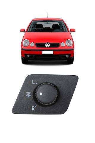 Vw Volkswagen Polo 2002- 2005 Uyumlu Dış Dikiz Ayna Ayar Kumanda Düğmesi 1o Pin 6q1959565d
